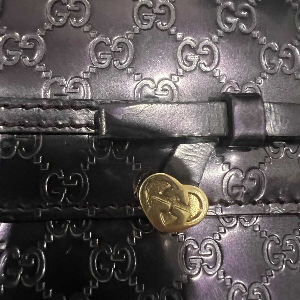 Gucci Shiny Microguccissima Leather Continental Wallet EUC normal wear - Picture 5 of 15